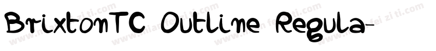 BrixtonTC Outline Regula字体转换